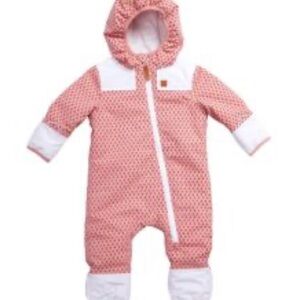 Cozy Pink and White Kids Footie